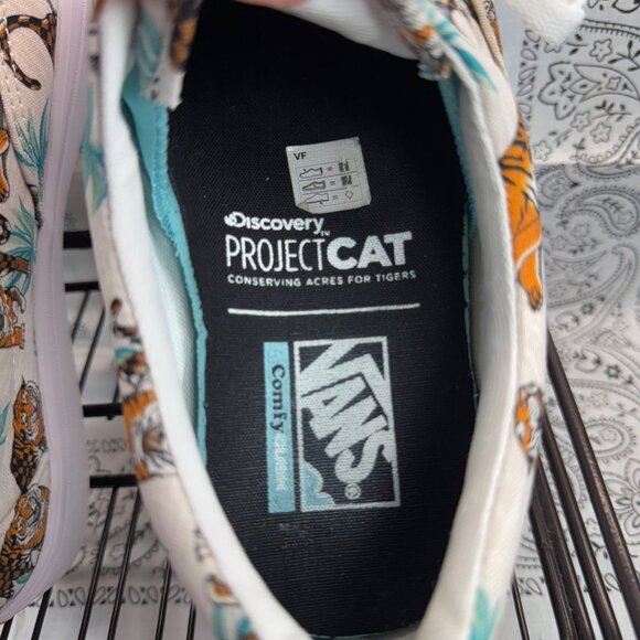 Vans Comfycush Era Discovery Project Cat/Tiger White Women’s 9.5 Men’s 8 - Picture 7 of 11